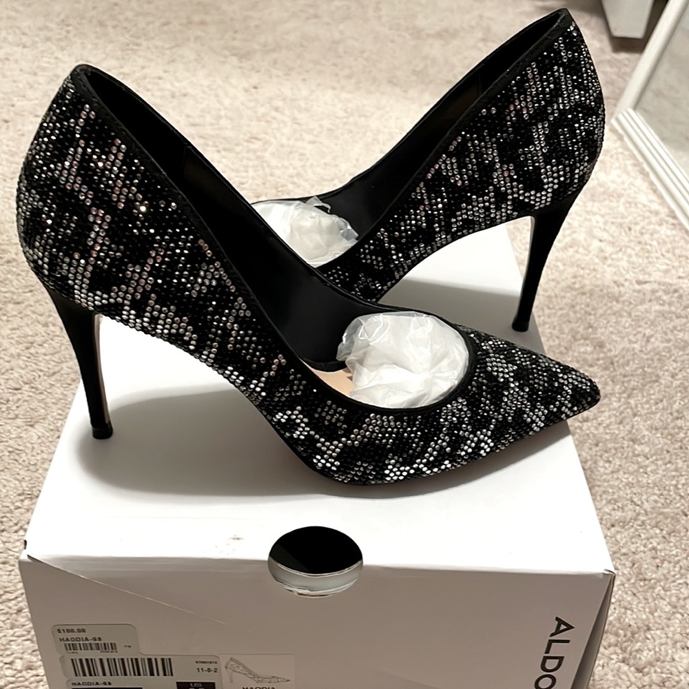 Aldo Camo Sparkle Heels - Picture 3 of 6